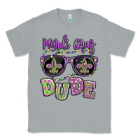 Heather Grey mardi gras dude Classic Tee - MaliasSmallBusiness