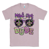 Lilac mardi gras dude Classic Tee - MaliasSmallBusiness