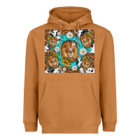 Meerkat lion with leopard and cowhide pattern Heavyweight Hoodie - TumblerDesignByShophia
