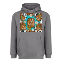 Storm lion with leopard and cowhide pattern Heavyweight Hoodie - TumblerDesignByShophia