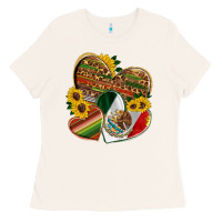 Bone mexico heart and sunflower Ladies Tee - HRA Design Shop