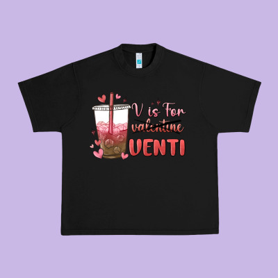 V Is For Valentine Venti Urban Heavy Tee Designed By Maliassmallbusiness