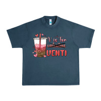 Midnight Navy v is for valentine venti Urban Heavy Tee - MaliasSmallBusiness