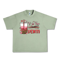 Oil Green v is for valentine venti Urban Heavy Tee - MaliasSmallBusiness