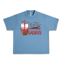 Pebble Blue v is for valentine venti Urban Heavy Tee - MaliasSmallBusiness