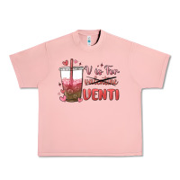 Salmon v is for valentine venti Urban Heavy Tee - MaliasSmallBusiness