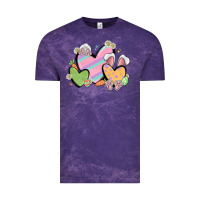 Cloud Purple easter hearts Vintage Tee - MaliasSmallBusiness