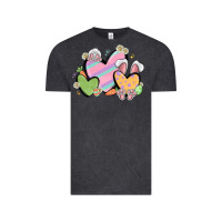 Vintage Black easter hearts Vintage Tee - MaliasSmallBusiness