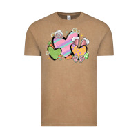 Vintage Coffee easter hearts Vintage Tee - MaliasSmallBusiness