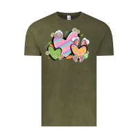 Vintage Olive easter hearts Vintage Tee - MaliasSmallBusiness