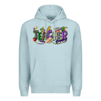 Blue Mist teacher mardi gras Premium Hoodie - CowGirlArtShop
