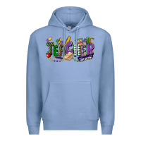 Colony Blue teacher mardi gras Premium Hoodie - CowGirlArtShop