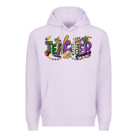 Lilac teacher mardi gras Premium Hoodie - CowGirlArtShop
