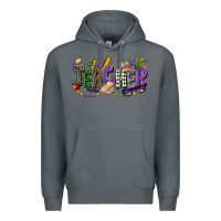 Rock teacher mardi gras Premium Hoodie - CowGirlArtShop