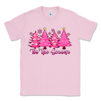 Bubblegum Pink Tis the Season Pink Trees Classic Tee - CowhideDigitalArt