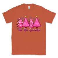 Copper Tis the Season Pink Trees Classic Tee - CowhideDigitalArt