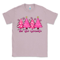 Lilac Tis the Season Pink Trees Classic Tee - CowhideDigitalArt
