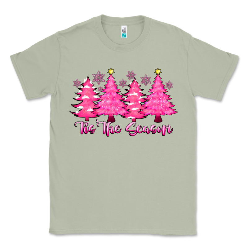 Tis The Season Pink Trees Classic Tee by CowhideDigitalArt | Teevron