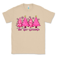 Mushroom Tis the Season Pink Trees Classic Tee - CowhideDigitalArt
