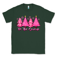 Sports Green Tis the Season Pink Trees Classic Tee - CowhideDigitalArt