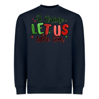 Navy o come let us adore him christmas Heavyweight Sweatshirt - MaliasSmallBusiness