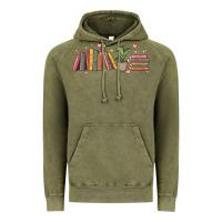 Vintage Olive book tropes Vintage Hoodie - MaliasSmallBusiness