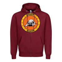 Burgundy Boxer Zipper Hoodie - Bettercallsaul