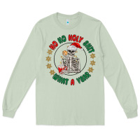 Matcha ho ho holly shit skeleton santa Long Sleeve Tee - MaliasSmallBusiness