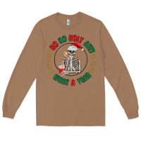 Toasted Coconut ho ho holly shit skeleton santa Long Sleeve Tee - MaliasSmallBusiness