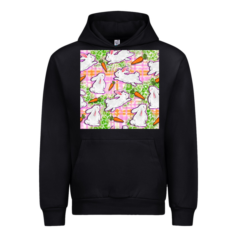 Easter Bunnies With Carrots Seamless Pattern Urban Hoodie by BundleAndBundleShop | Teevron