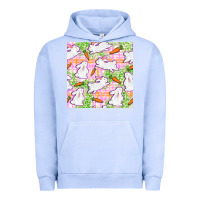 Pigment Grape Ice Easter Bunnies With Carrots Seamless Pattern Urban Hoodie - BundleAndBundleShop