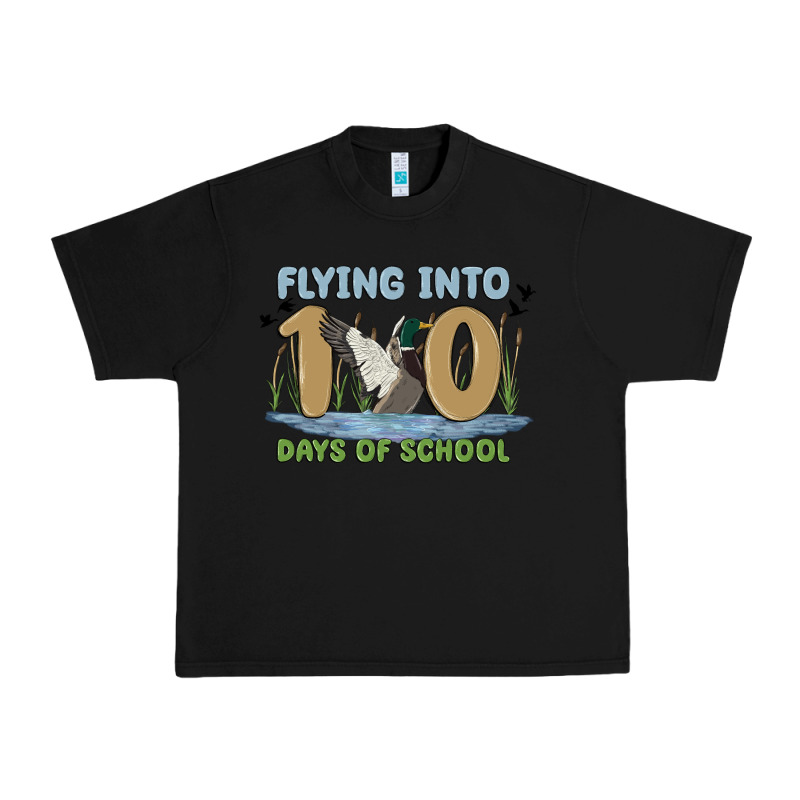 Flying Into 100 Days Of School Urban Heavy Tee by MaliasSmallBusiness | Teevron