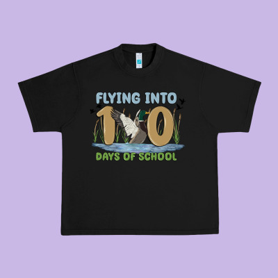 Flying Into 100 Days Of School Urban Heavy Tee Designed By Maliassmallbusiness