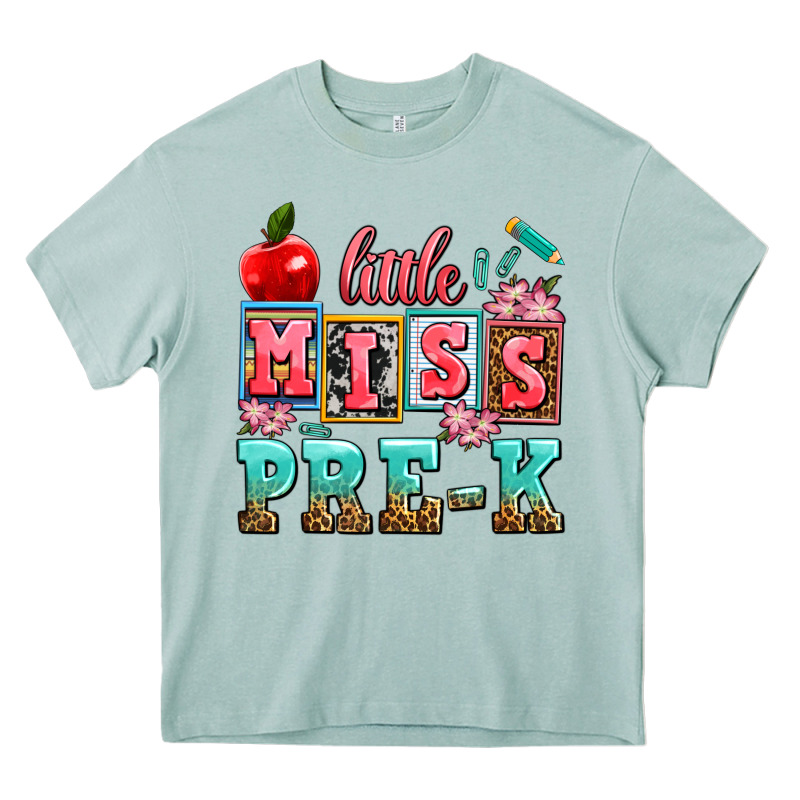 Little Miss Pre K Heavy Core Tee by AdoDesignShop | Teevron
