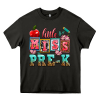 Asphalt little miss pre k Heavy Core Tee - AdoDesignShop