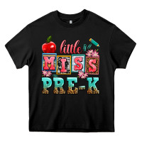 Black little miss pre k Heavy Core Tee - AdoDesignShop