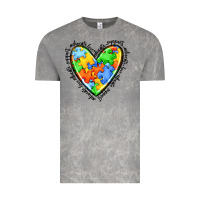 Cloud Rock autism heart Vintage Tee - JahusDesignShop