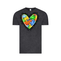 Vintage Black autism heart Vintage Tee - JahusDesignShop