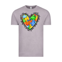 Vintage Zinc autism heart Vintage Tee - JahusDesignShop