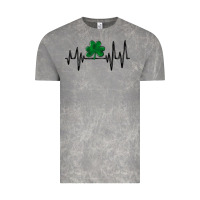 Cloud Rock shamrock heartbeat Vintage Tee - MaliasSmallBusiness