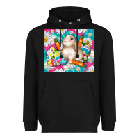Black easter day rabbit Heavyweight Hoodie - TumblerDesignByShophia
