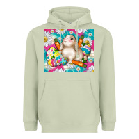 Matcha easter day rabbit Heavyweight Hoodie - TumblerDesignByShophia