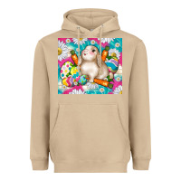 Mushroom easter day rabbit Heavyweight Hoodie - TumblerDesignByShophia