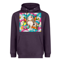Plum easter day rabbit Heavyweight Hoodie - TumblerDesignByShophia