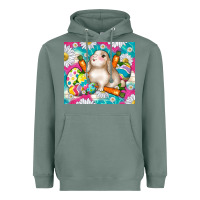 Sage easter day rabbit Heavyweight Hoodie - TumblerDesignByShophia