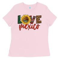 Bubblegum Pink love mexico Ladies Tee - HRA Design Shop
