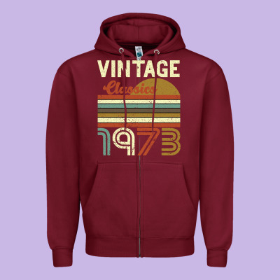 Vintage Classics 1973 Zipper Hoodie Designed By Bettercallsaul