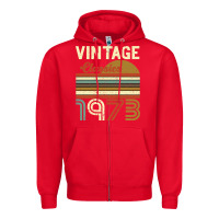 Red Vintage Classics 1973 Zipper Hoodie - Bettercallsaul