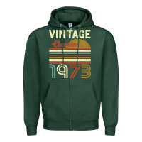 Sports Green Vintage Classics 1973 Zipper Hoodie - Bettercallsaul