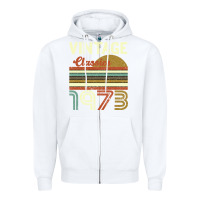White Vintage Classics 1973 Zipper Hoodie - Bettercallsaul